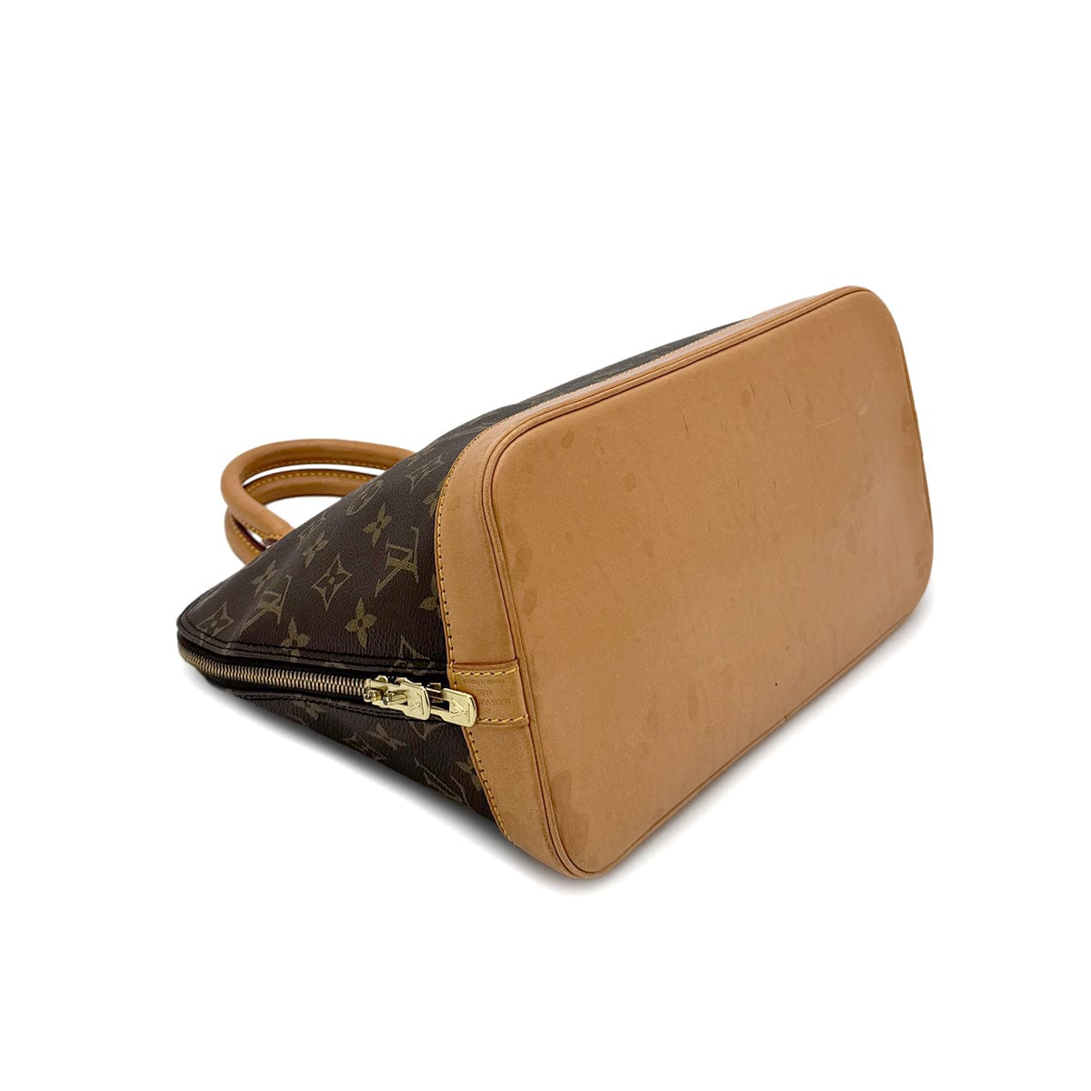 Luxury Promise Japan LOUIS VUITTON MONOGRAM ALMA HAND BAG BROWN MONOGRAM CANVAS M51130 90291868