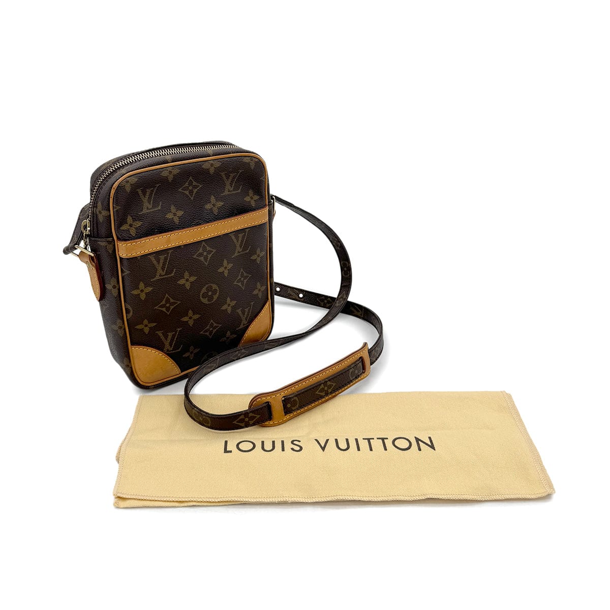 Luxury Promise Japan LOUIS VUITTON MONOGRAM DANUBE SHOULDER BAG BROWN M45266 90299076