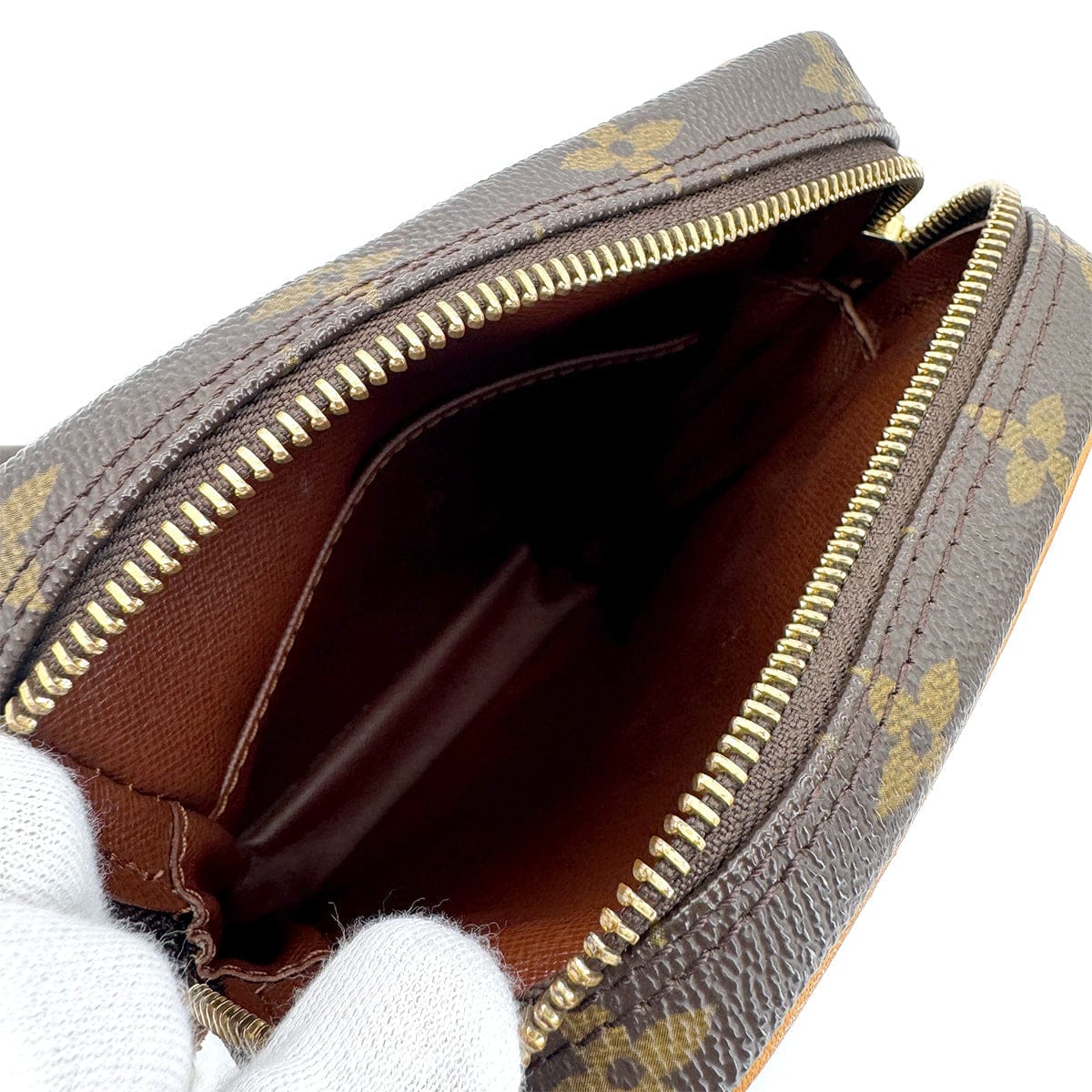 Luxury Promise Japan LOUIS VUITTON MONOGRAM DANUBE SHOULDER BAG BROWN M45266 90299076