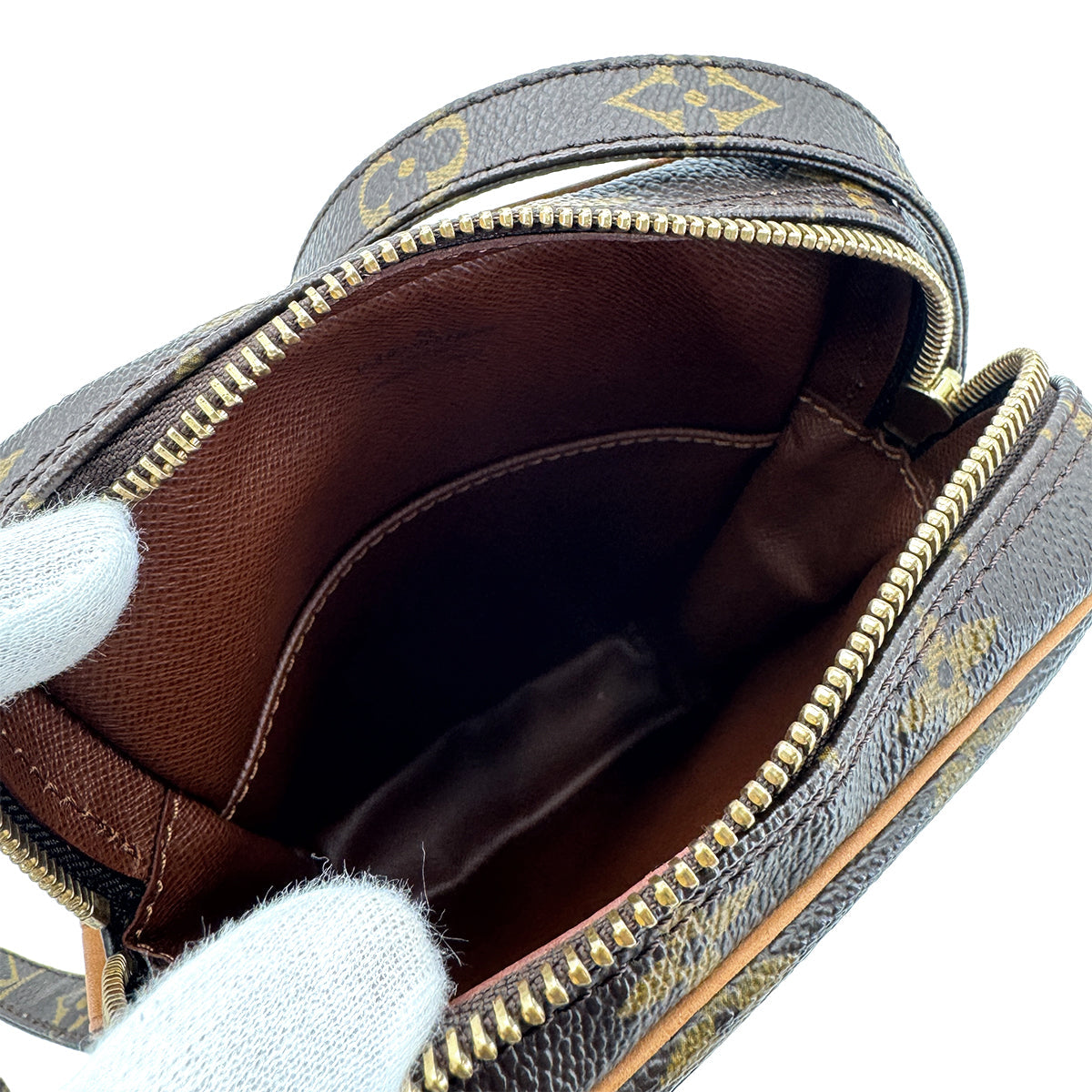 Luxury Promise Japan LOUIS VUITTON MONOGRAM DANUBE SHOULDER BAG BROWN M45266 90301639