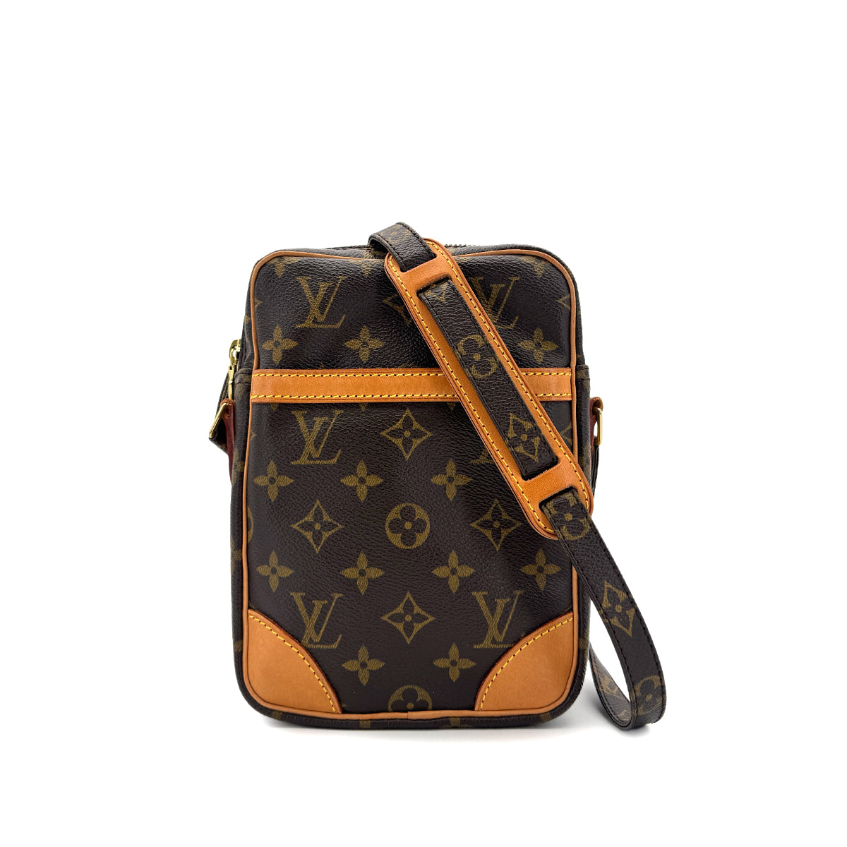 Luxury Promise Japan LOUIS VUITTON MONOGRAM DANUBE SHOULDER BAG BROWN M45266 90301639