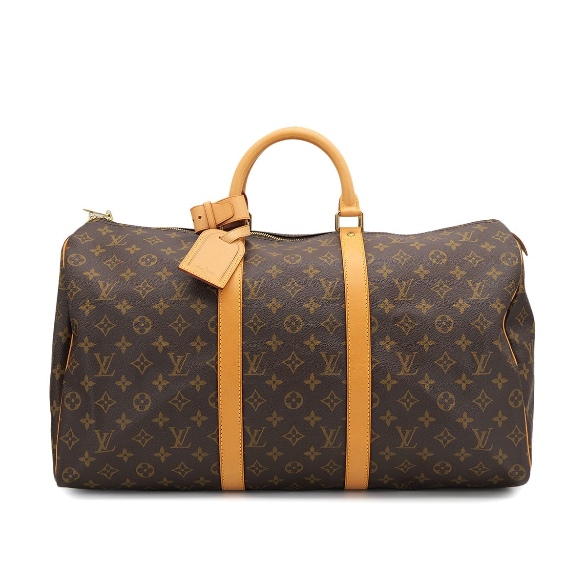 Luxury Promise Japan LOUIS VUITTON MONOGRAM KEEPALL 50 LUGGAGE BROWN M41426 90325325