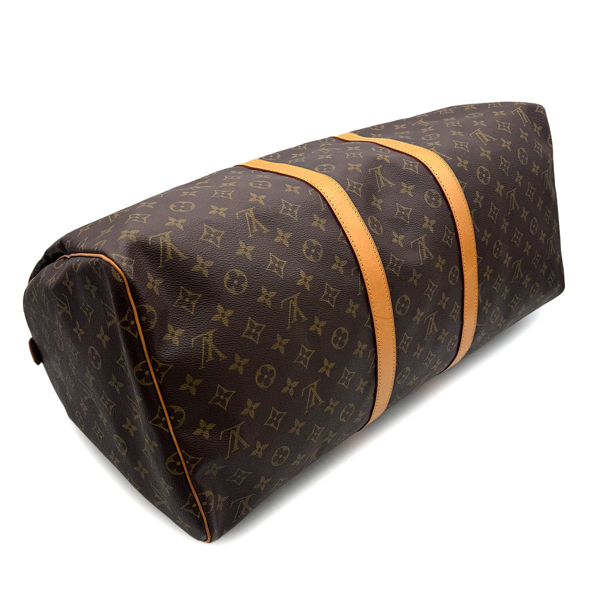 Luxury Promise Japan LOUIS VUITTON MONOGRAM KEEPALL 55 LUGGAGE BROWN M41424 90299815