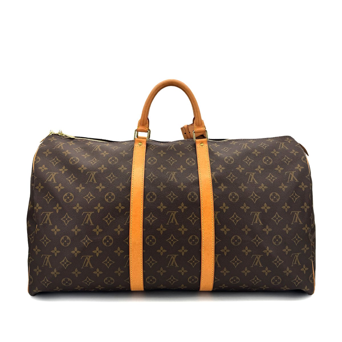 Luxury Promise Japan LOUIS VUITTON MONOGRAM KEEPALL 55 LUGGAGE BROWN M41424 90299815