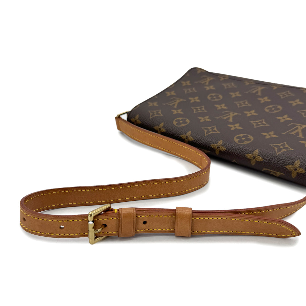 Luxury Promise Japan LOUIS VUITTON MONOGRAM MUSETTE TANGO SHORT SHOULDER BAG BROWN MONOGRAM CANVAS M51257 90291865