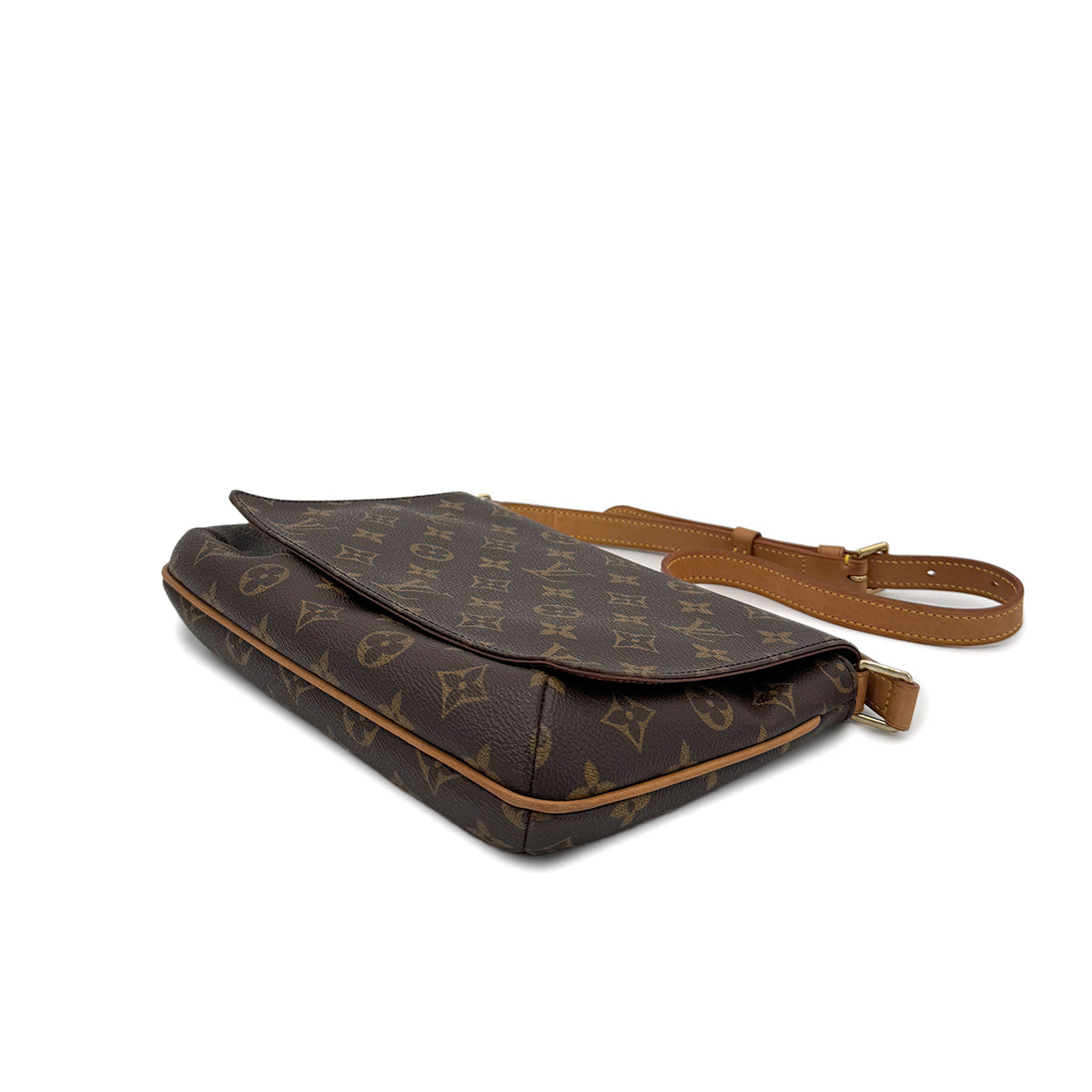 Luxury Promise Japan LOUIS VUITTON MONOGRAM MUSETTE TANGO SHORT SHOULDER BAG BROWN MONOGRAM CANVAS M51257 90291865