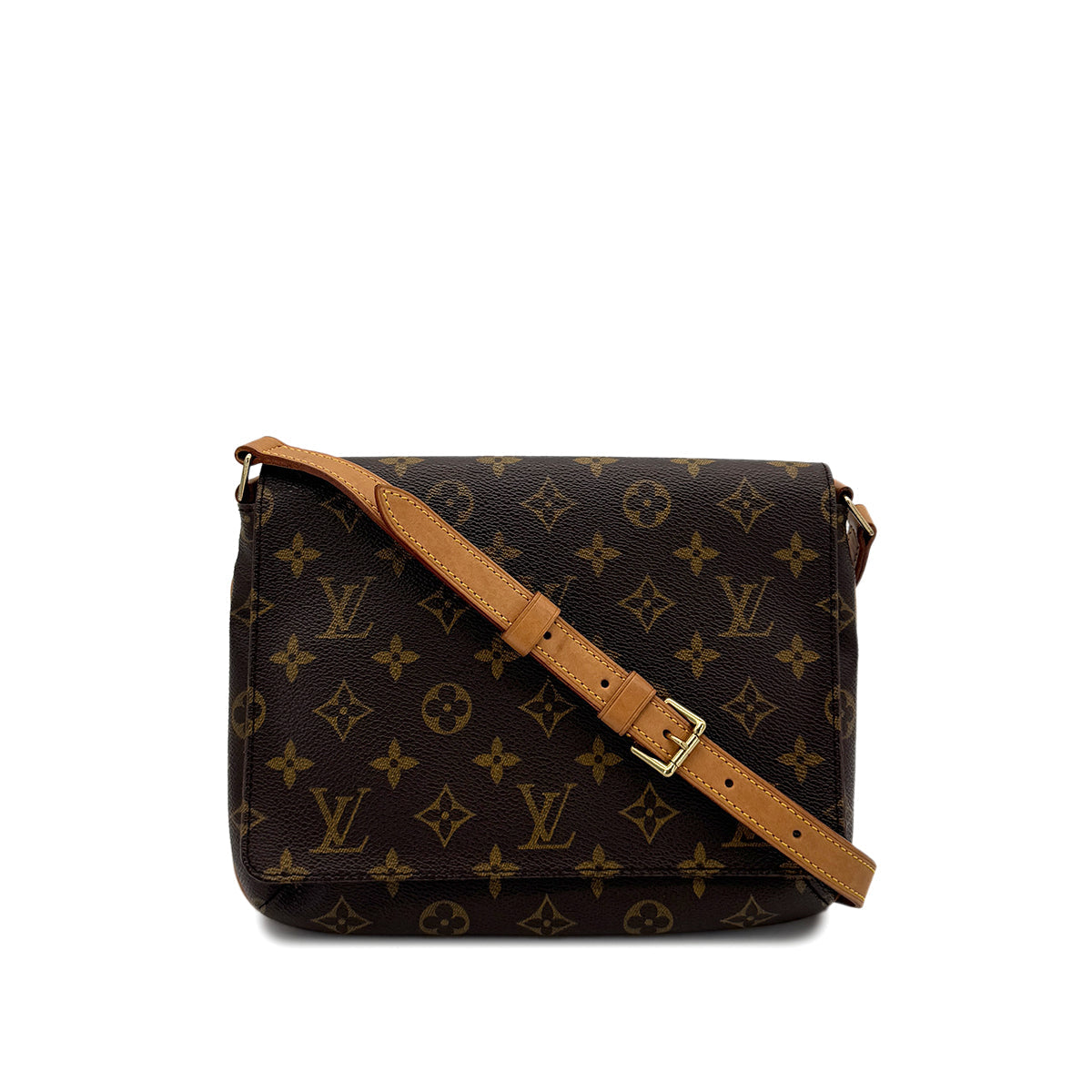 Luxury Promise Japan LOUIS VUITTON MONOGRAM MUSETTE TANGO SHORT SHOULDER BAG BROWN MONOGRAM CANVAS M51257 90291865