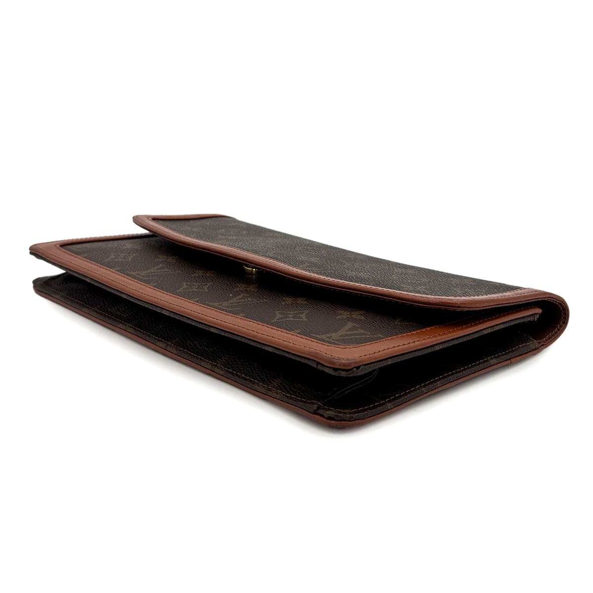 Luxury Promise Japan LOUIS VUITTON MONOGRAM POCHETTE DAME GM CLUTCH BAG BROWN M51810 90312568