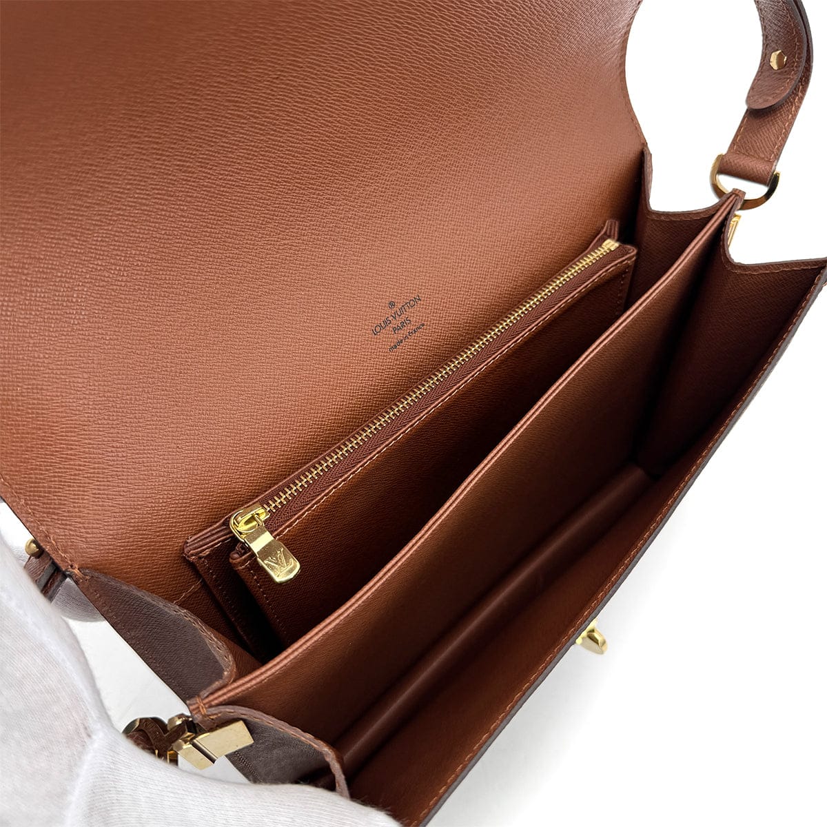 Luxury Promise Japan LOUIS VUITTON MONOGRAM RASPAIL SHOULDER BAG BROWN M51372 90287347