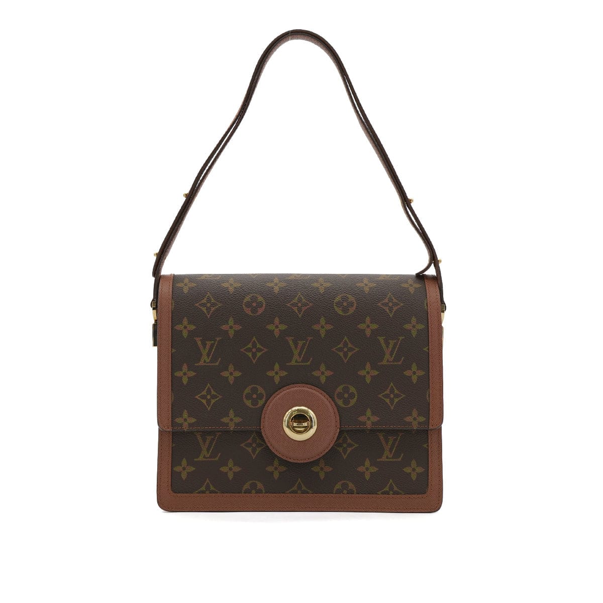 Luxury Promise Japan LOUIS VUITTON MONOGRAM RASPAIL SHOULDER BAG BROWN M51372 90287347