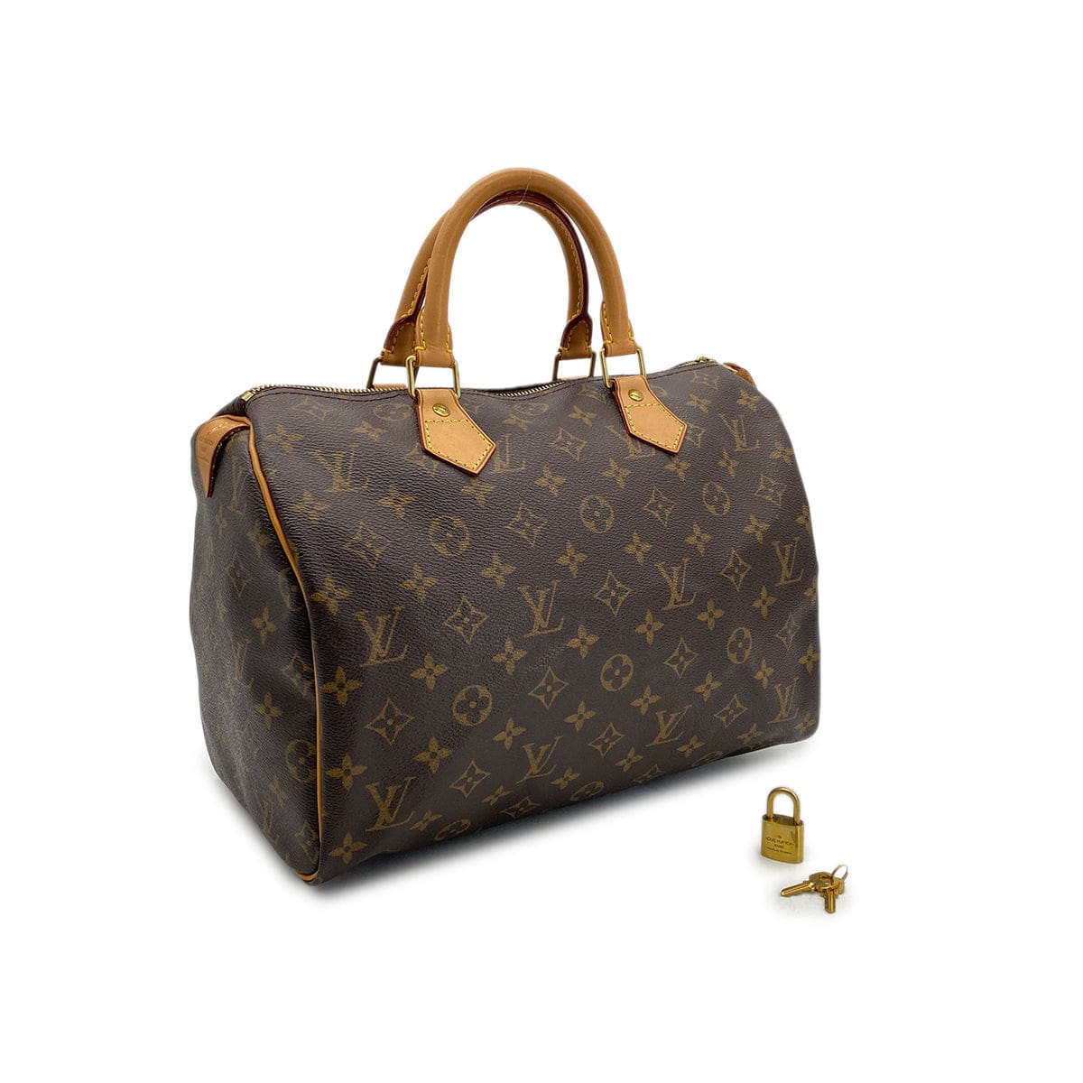 Luxury Promise Japan LOUIS VUITTON MONOGRAM SPEEDY 30 HAND BAG BROWN M41526 90299302