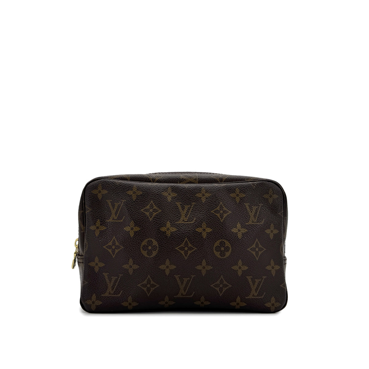 Luxury Promise Japan LOUIS VUITTON MONOGRAM TROUSSE TOILETTE 23 CLUTCH BAG BROWN M47524 90298719
