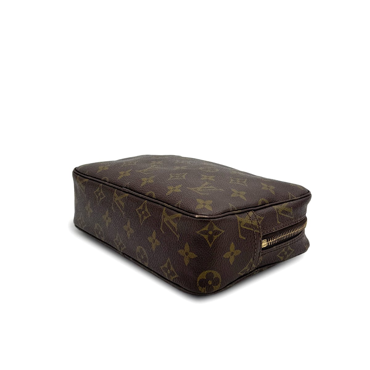 Luxury Promise Japan LOUIS VUITTON MONOGRAM TROUSSE TOILETTE 23 CLUTCH BAG BROWN M47524 90309160