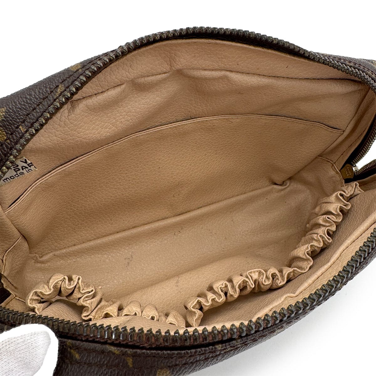 Luxury Promise Japan LOUIS VUITTON MONOGRAM TROUSSE TOILETTE 23 CLUTCH BAG BROWN M47524 90313319