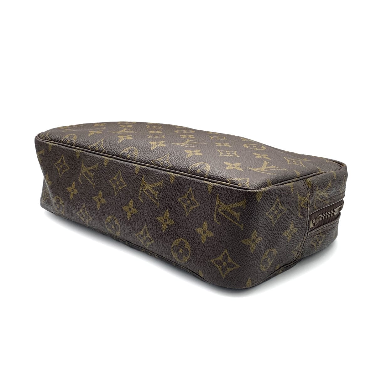 Luxury Promise Japan LOUIS VUITTON MONOGRAM TROUSSE TOILETTE 28 CLUTCH BAG BROWN M47522 90312676