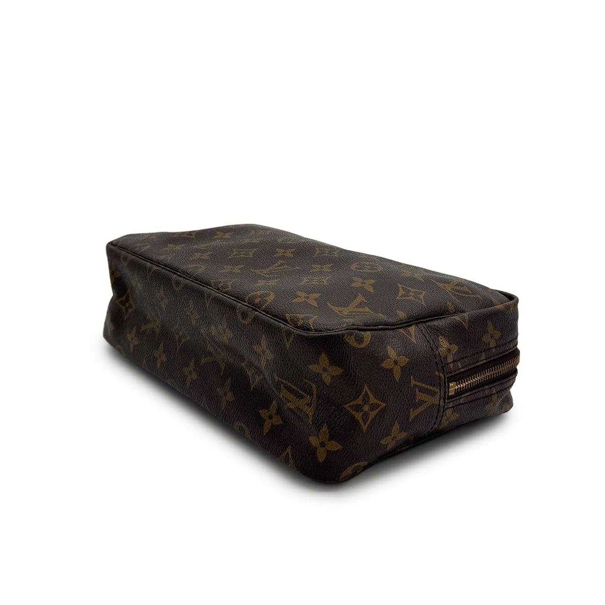 Luxury Promise Japan LOUIS VUITTON MONOGRAM TROUSSE TOILETTE 28 CLUTCH BAG BROWN M47522 90313307