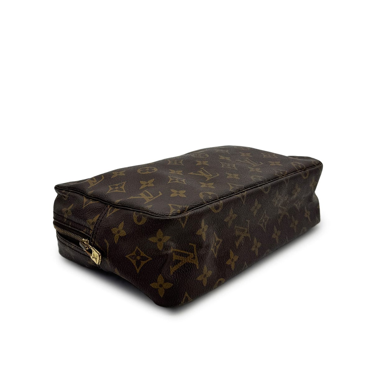 Luxury Promise Japan LOUIS VUITTON MONOGRAM TROUSSE TOILETTE 28 CLUTCH BAG BROWN M47522 90313307