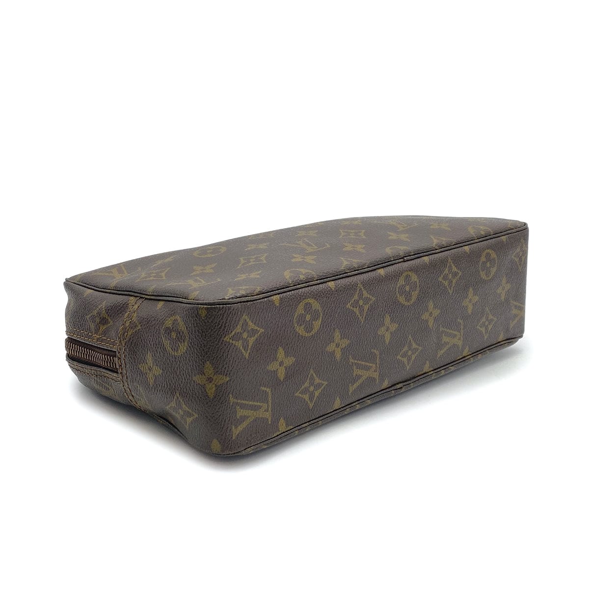 Luxury Promise Japan LOUIS VUITTON MONOGRAM TROUSSE TOILETTE 28 CLUTCH BAG BROWN M47522 90314746