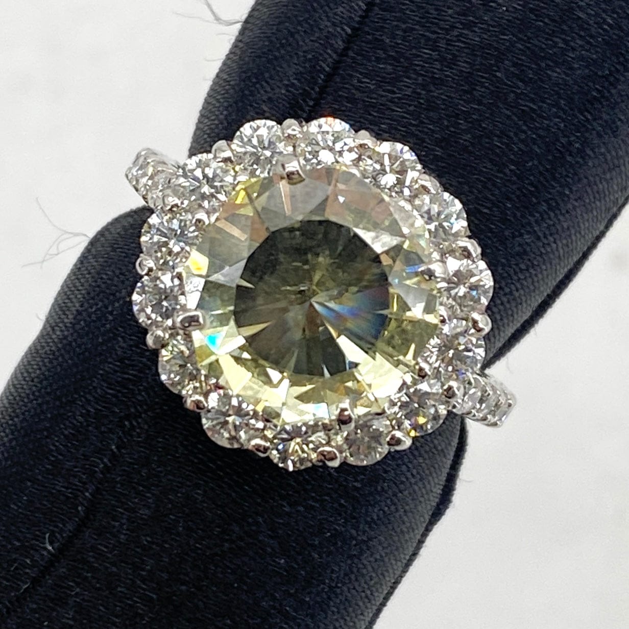 Luxury Promise Japan LY-SI1-SB Pt950 Diamond Ring D2.044 D1.00 7.3g sorting US4.5 53790