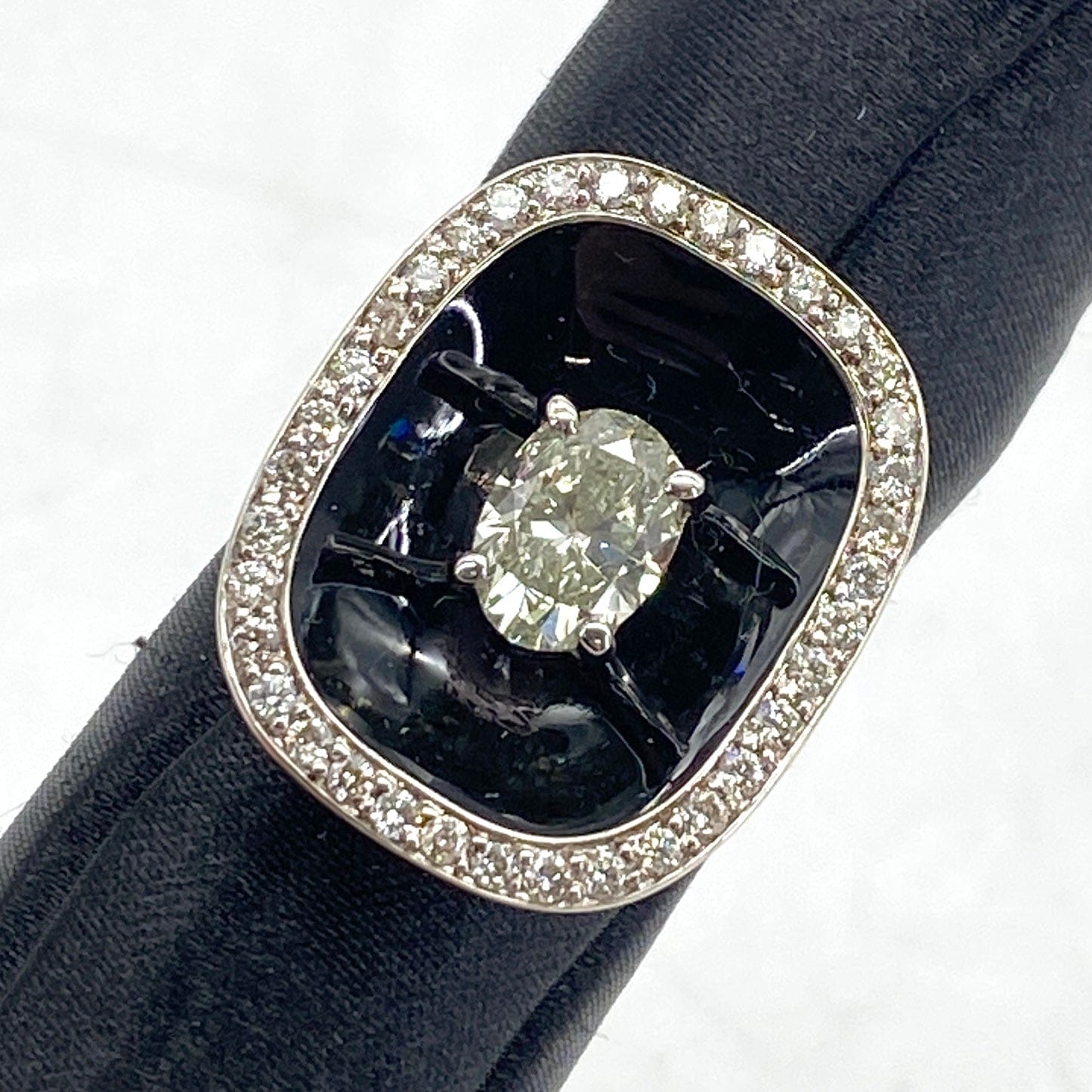 Luxury Promise Japan M-SI2-EX-MB K18WG Diamond Ring D1.004 D0.42 enl 10.4g GIA/sorting US5.75 53298