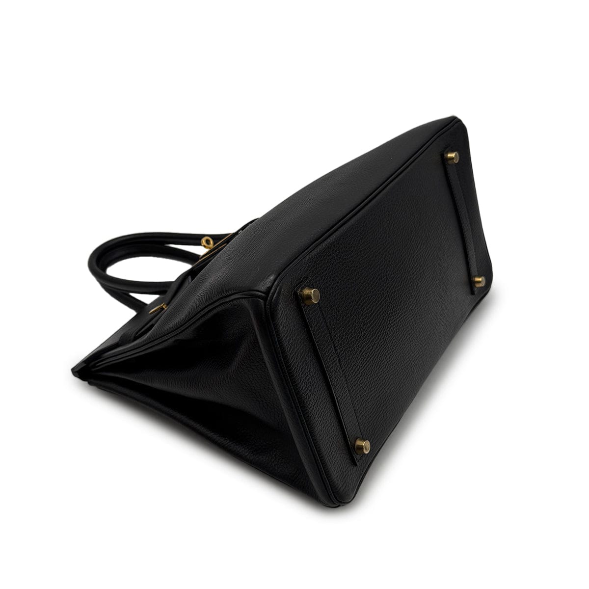 Luxury Promise Japan On hold - Samia - HERMES BIRKIN 35 BLACK ARDENNES HAND BAG 2000 SQUARE D GOLD HARDWARE 90314320