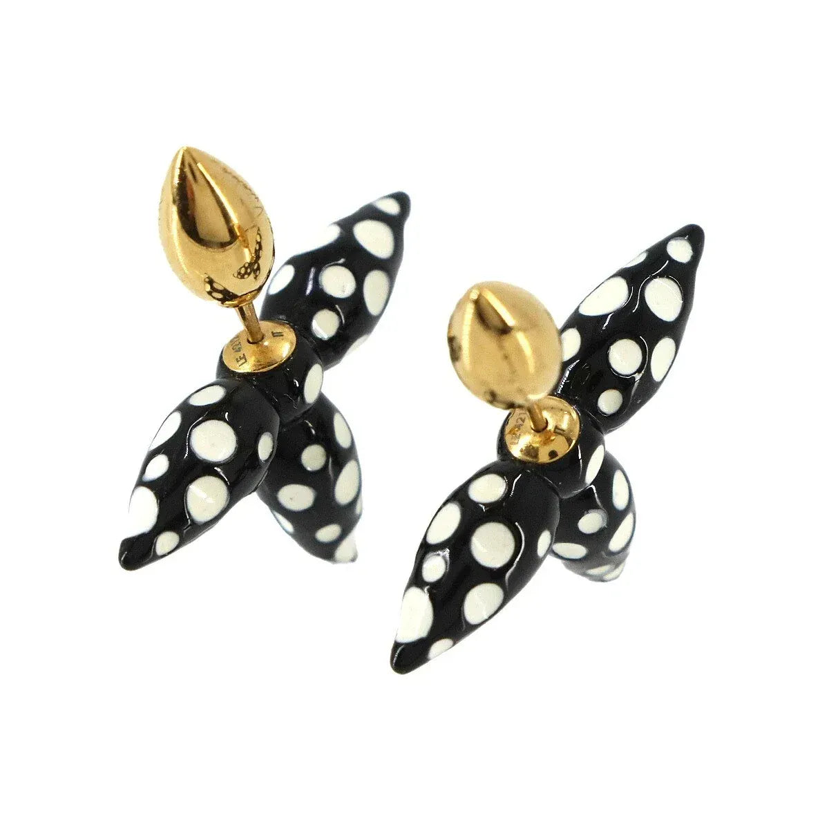 Luxury Promise Japan OUIS VUITTON Louiseette Infinity Dots Earrings M01075 Accessory 90336657