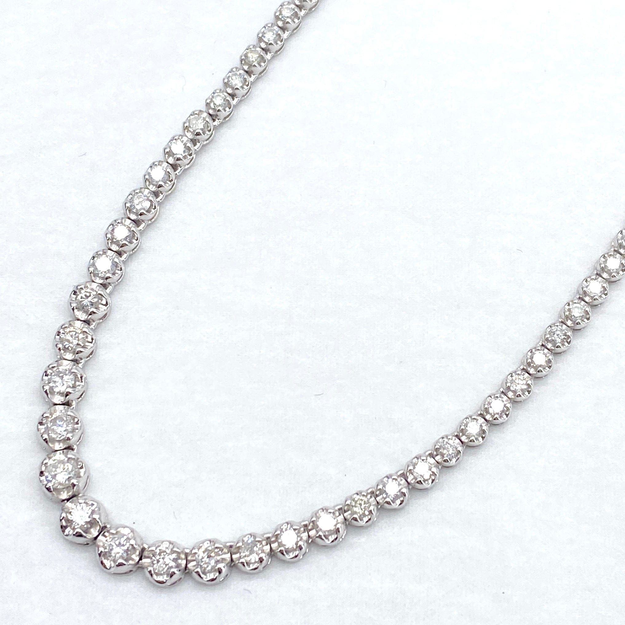 Luxury Promise Japan Pt850 Diamond Necklace D5.01 26.4g 53246