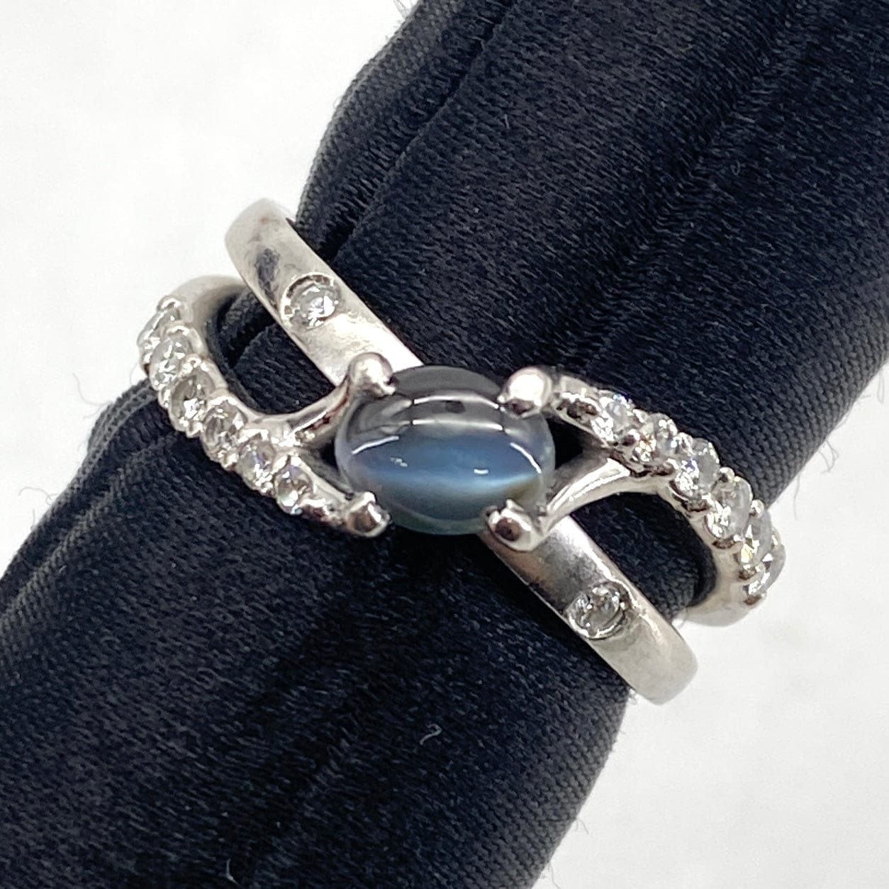 Luxury Promise Japan Pt900 Alexandrite Cat's Ring AL1.057 D0.27 6.3g Certificate US6 54129