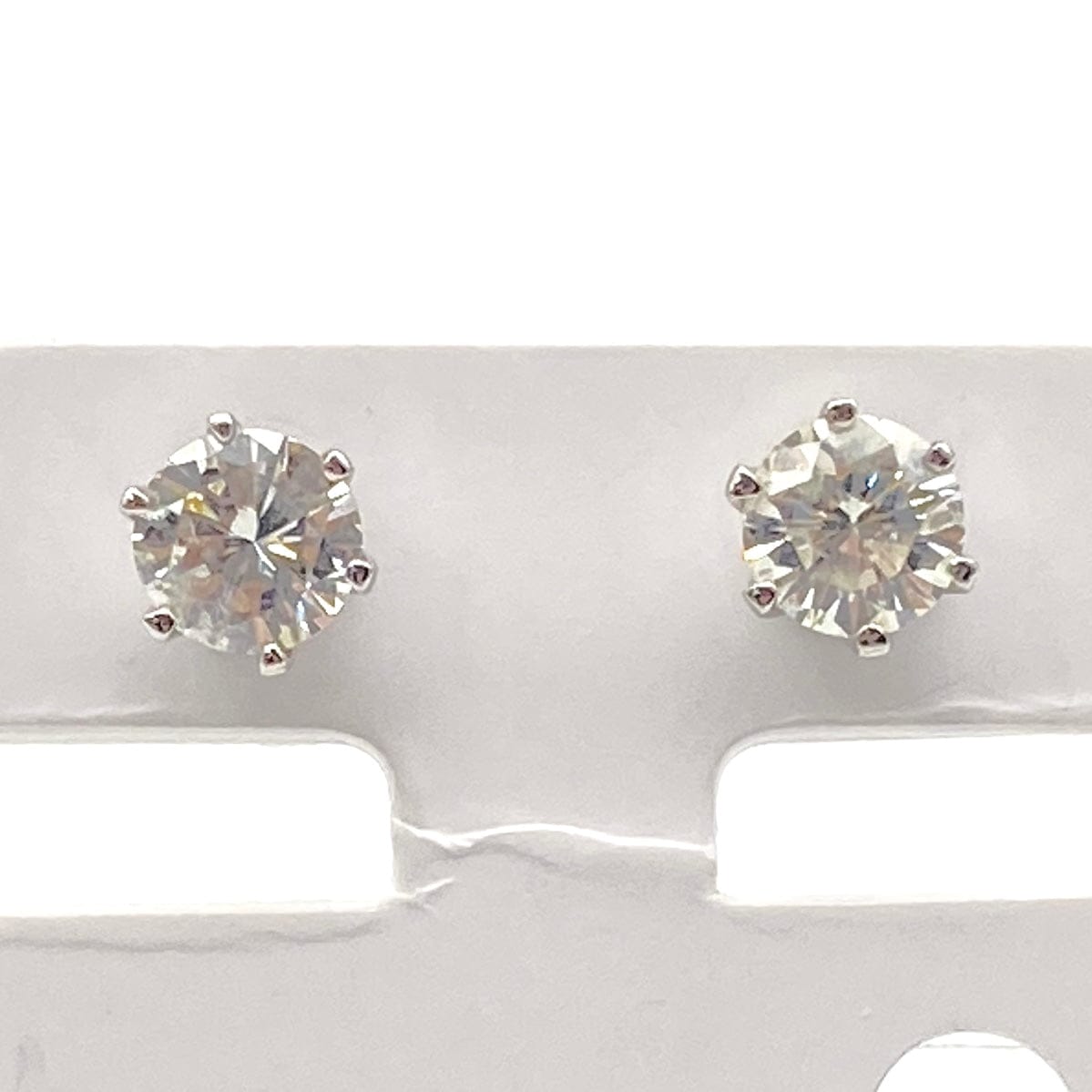 Luxury Promise Japan Pt900 Diamond Earrings D0.729 0.705 1.9g 52531