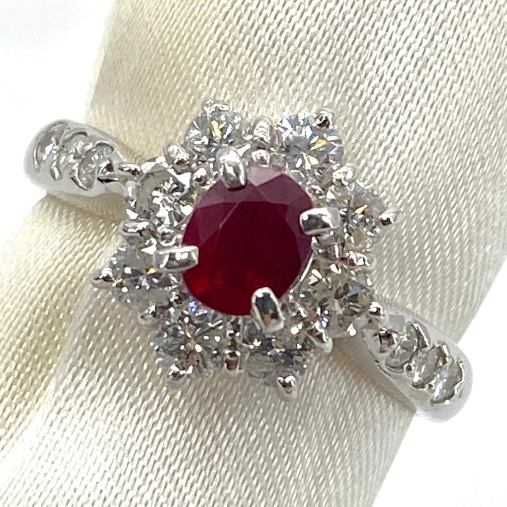Luxury Promise Japan Ring   Ruby 0.69  Diamond 0.85 5 g 2700040762804