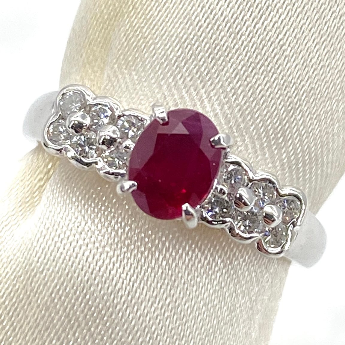 Luxury Promise Japan Ring   Ruby 0.98  Diamond 0.26 5 g 2700040846429