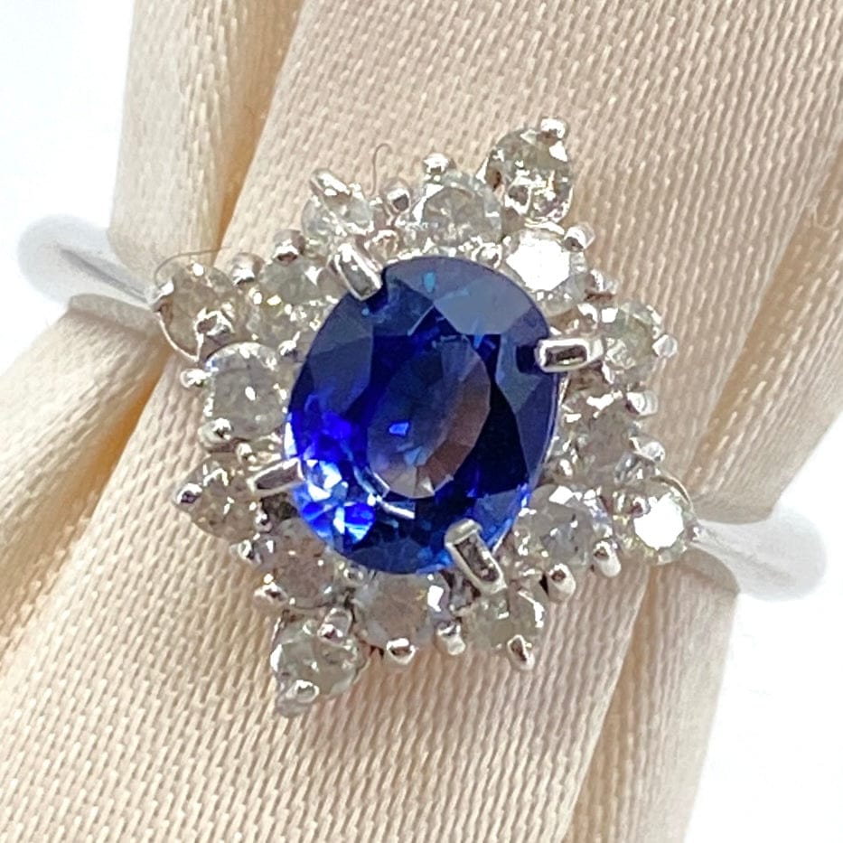 Luxury Promise Japan Ring   Sapphire 0.98  Diamond 0.4 4 g 2700041517441