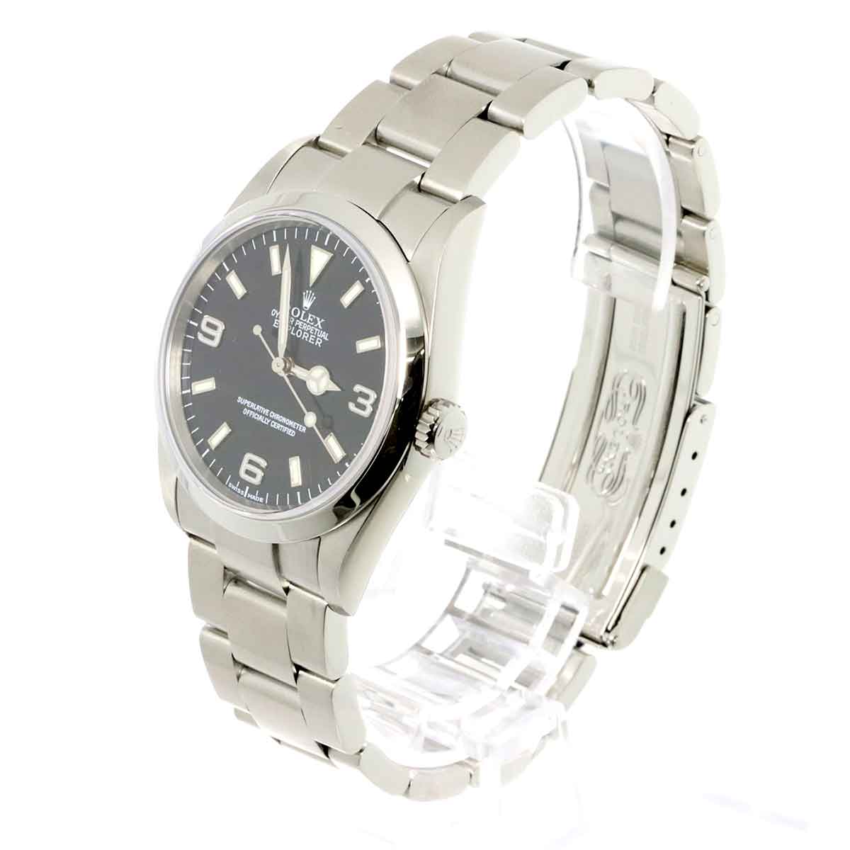 ROLEX Explorer 1 114270 K series Men's watch Black Automatic self-wind ...
