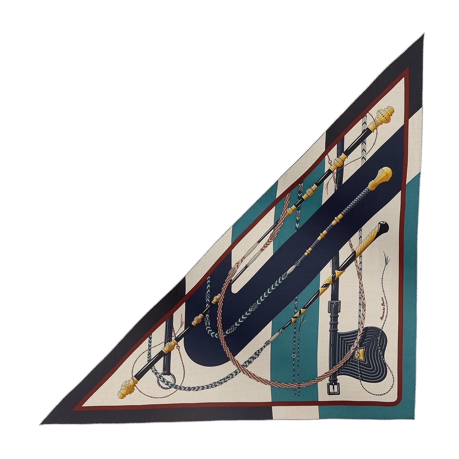 Luxury Promise Japan Hermes 140cm Cashmere/ Silk Large Triangle Scarf - in Box