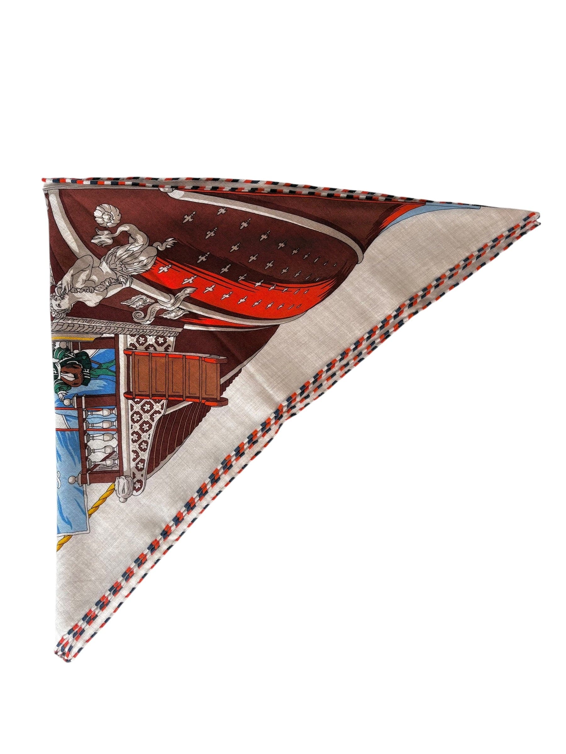Luxury Promise Japan Hermes 140cm Cashmere/ Silk Large Triangle Scarf - in Box
