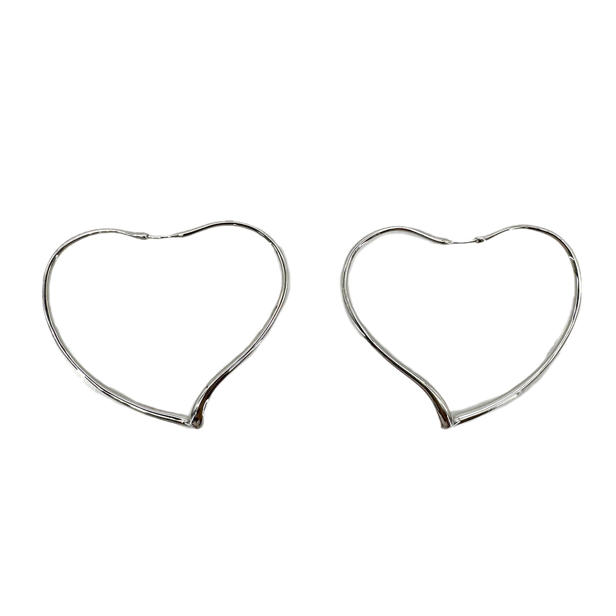 Luxury Promise Japan TIFFANY&CO. EARRINGS ELSA PERETTI OPEN HEART SILVER925 ACCESSORY 90292070