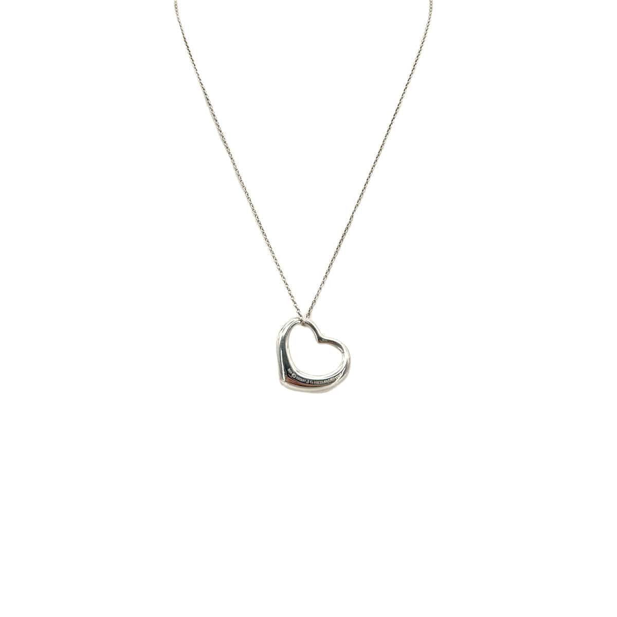 Luxury Promise Japan TIFFANY&Co. NECKLACE OPEN HEART 27MM SILVER925 ACCESSORY 90295111