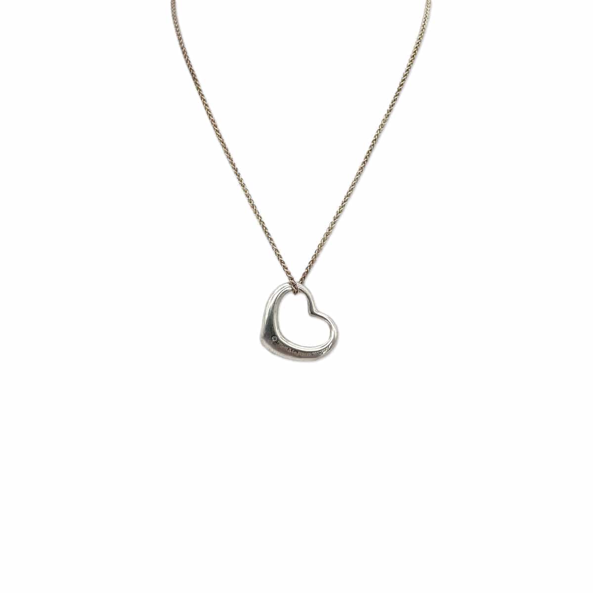 Luxury Promise Japan TIFFANY&Co. NECKLACE OPEN HEART 27MM SILVER925 ACCESSORY 90295126