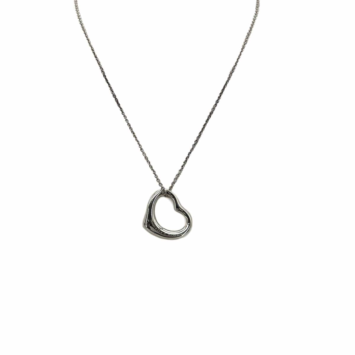 Luxury Promise Japan TIFFANY&Co. NECKLACE OPEN HEART MIDIUM SILVER925 ACCESSORY 90292067