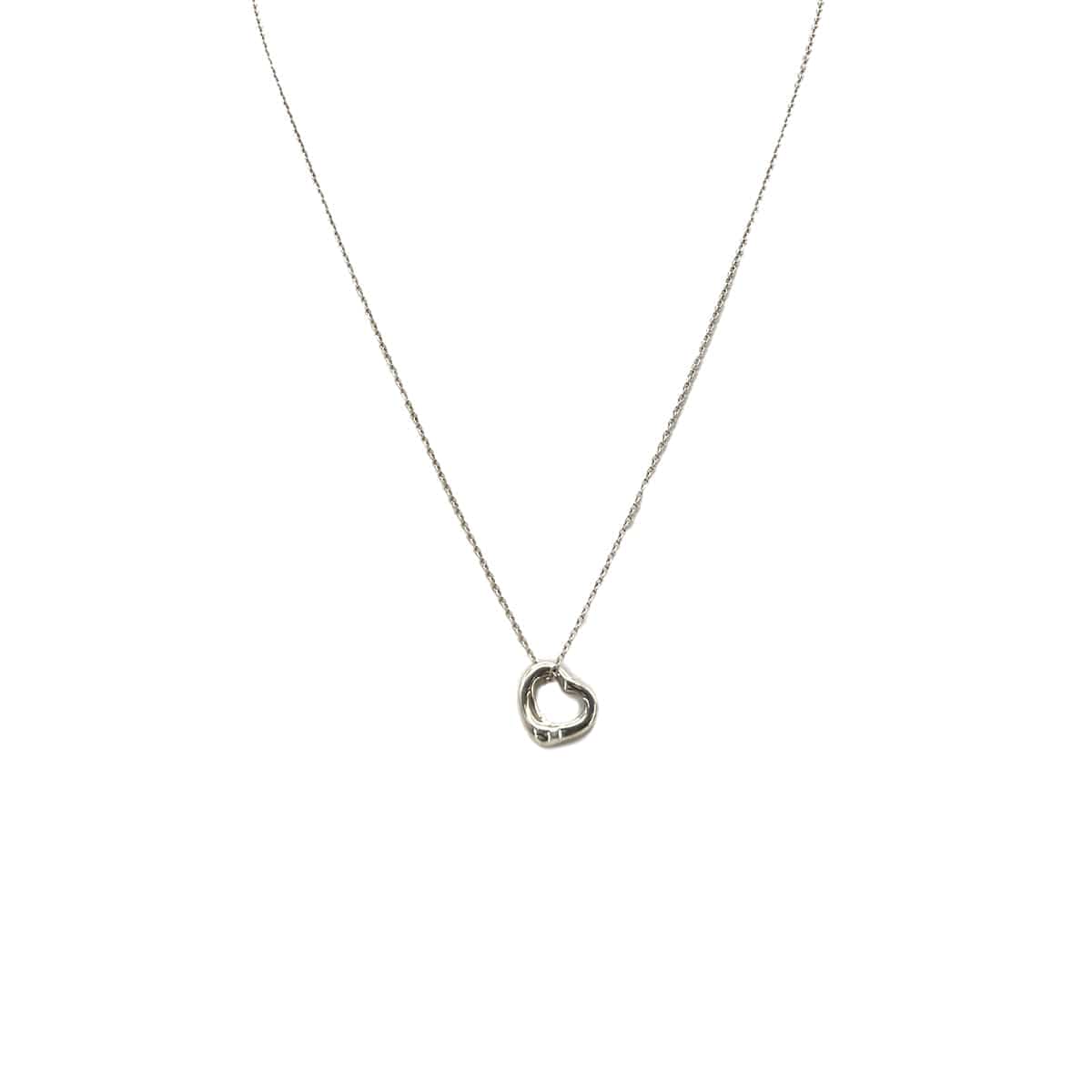 Luxury Promise Japan TIFFANY&Co. NECKLACE OPEN HEART MINI SILVER925 ACCESSORY 90292080