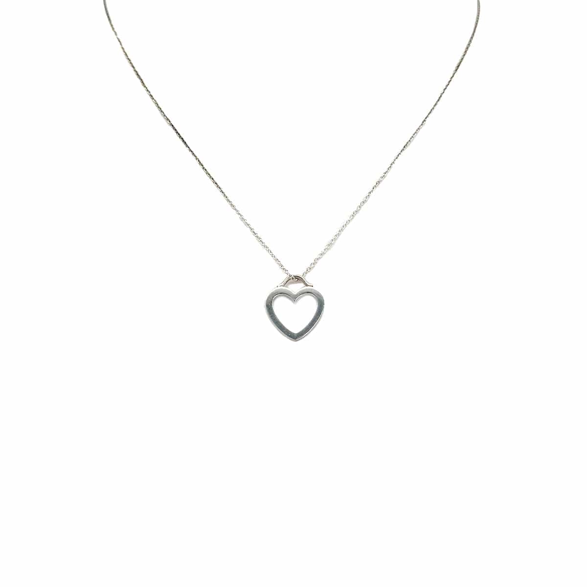 Luxury Promise Japan TIFFANY&Co. SENTIMENTAL HEART NECKLACE SMALL SILVER925 ACCESSORY 90292029