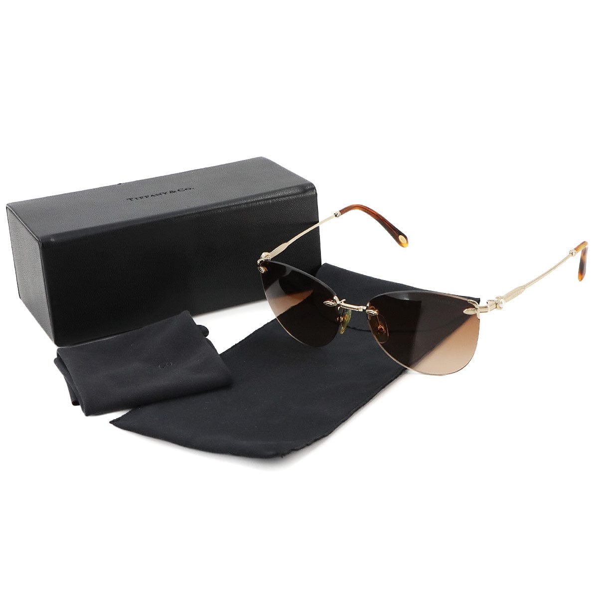 Luxury Promise Japan TIFFANY&Co. Sunglasses Brown Gold TF3042 Sunglasses Tiffany 90273301