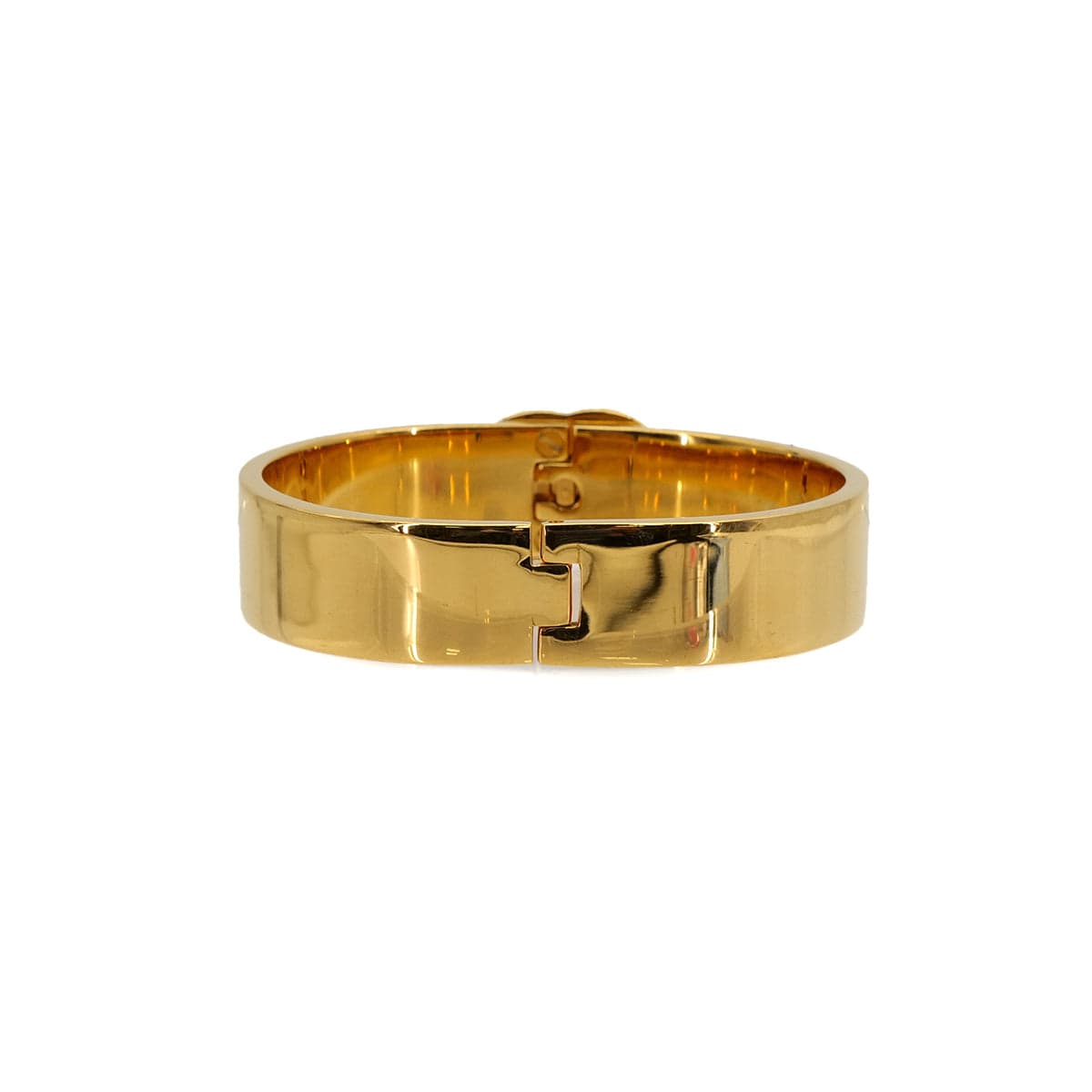 Luxury Promise Japan VINTAGE CHANEL BANGLE BRACELET TURN LOCK GOLD ACCESSORY 97A 90317195