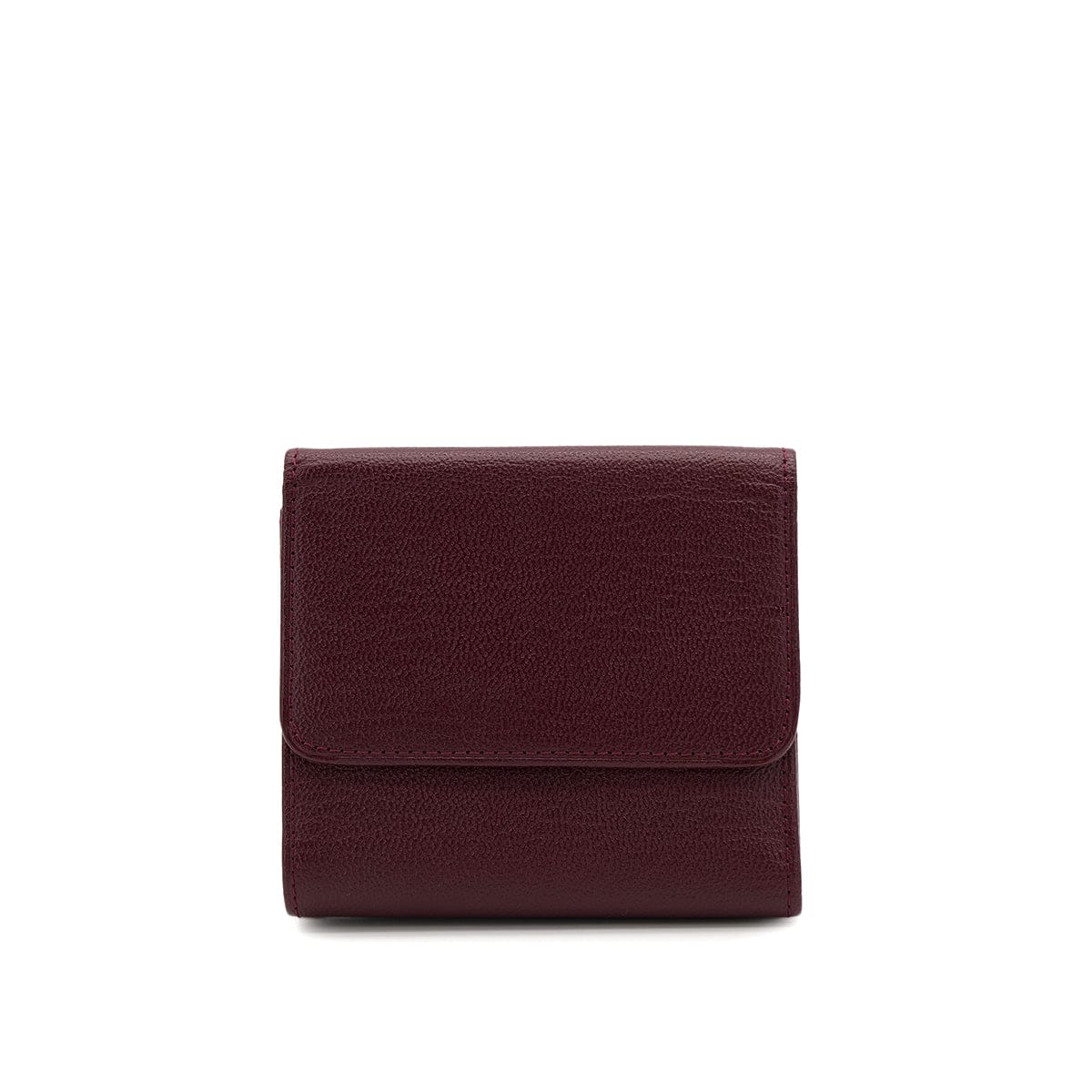 Luxury Promise Japan VINTAGE CHANEL BIFOLD COMPACT WALLET BORDEAUX LEATHER 90319977