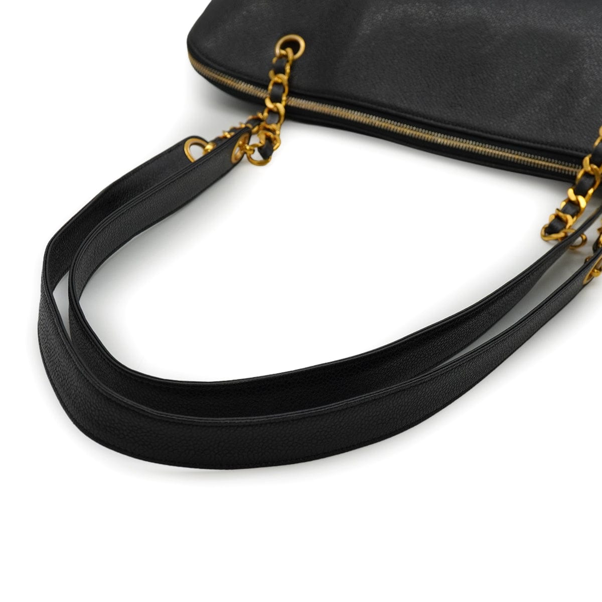 Luxury Promise Japan VINTAGE CHANEL BIG COCO CHAIN SHOULDER BAG BLACK CAVIAR SKIN GOLD HARDWARE 90335304