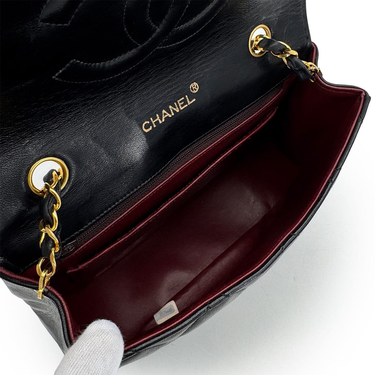 Luxury Promise Japan VINTAGE CHANEL BIG COCO MATELASSE CHAIN SHOULDER BAG BLACK LAMB SKIN GOLD HARDWARE 90324132