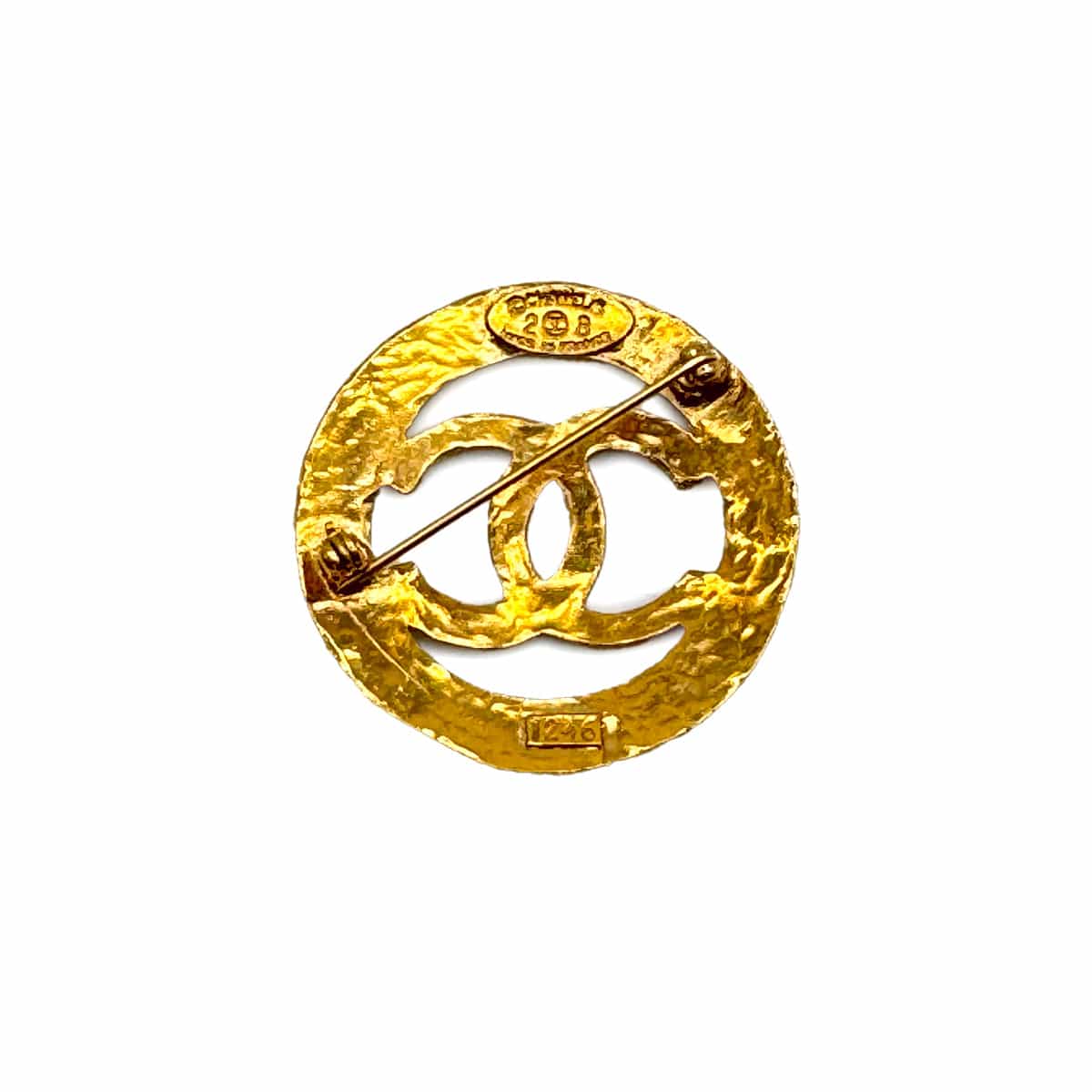 Luxury Promise Japan VINTAGE CHANEL BROOCH COCOMARK GOLD ACCESSORY 28 90319142