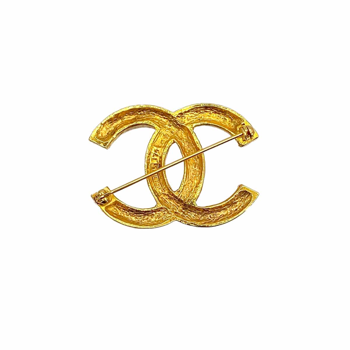 Luxury Promise Japan VINTAGE CHANEL BROOCH COCOMARK RHINESTONE GOLD ACCESSORY 90314757