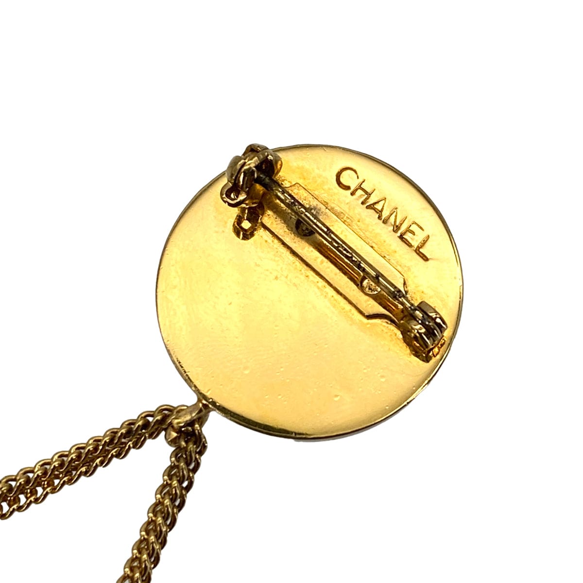 Luxury Promise Japan VINTAGE CHANEL BROOCH MATELASSE BAG MOTIF GOLD ACCESSORY 90319592