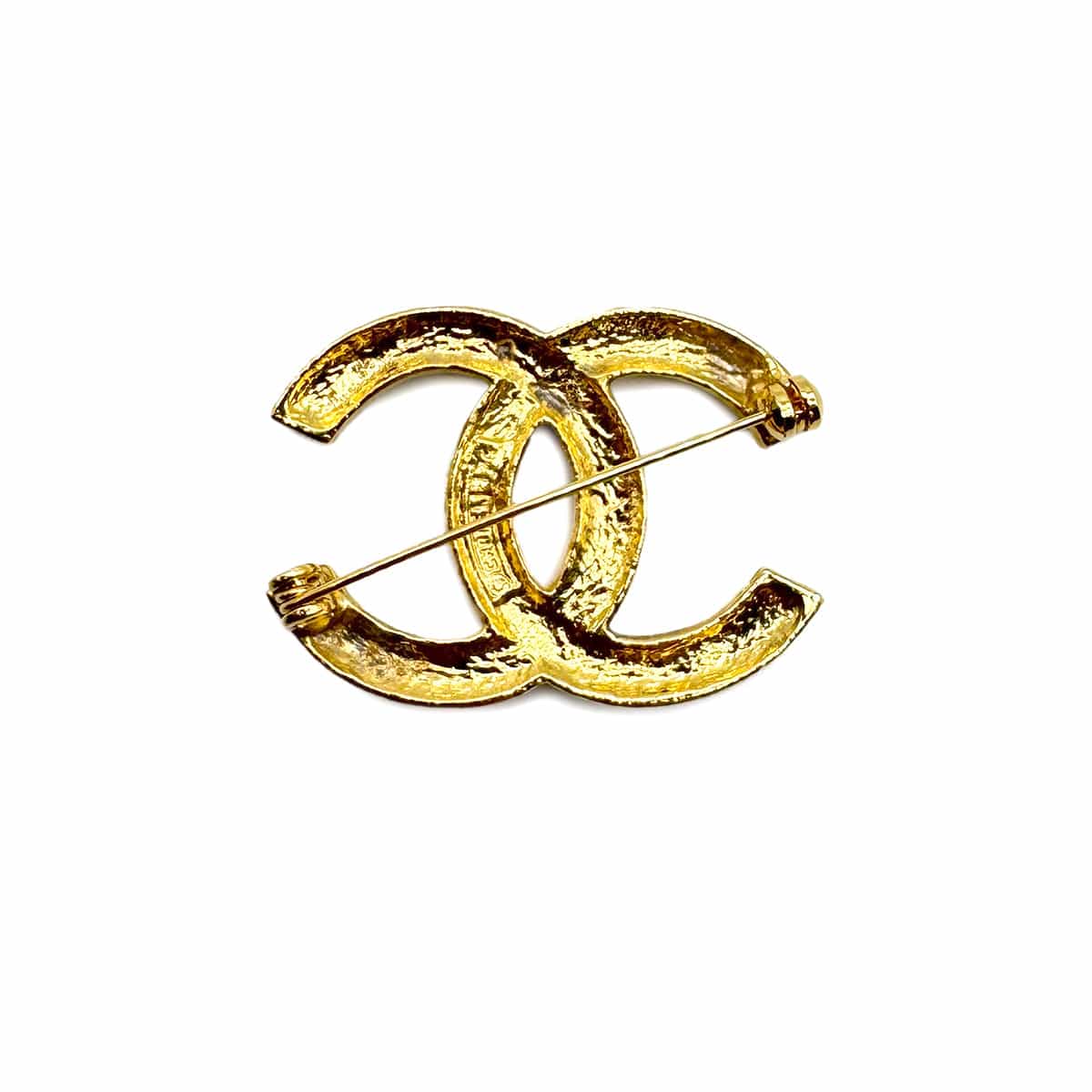 Luxury Promise Japan VINTAGE CHANEL BROOCH RHINESTONE COCOMARK GOLD ACCESSORY 90319133